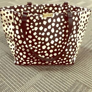 Liz Claiborne Large purse, black and white
